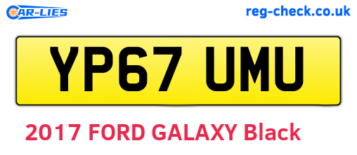 YP67UMU are the vehicle registration plates.