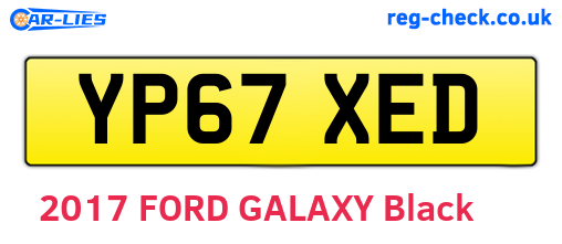 YP67XED are the vehicle registration plates.