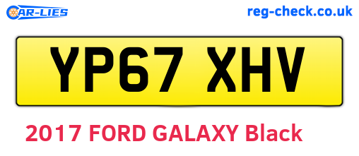 YP67XHV are the vehicle registration plates.