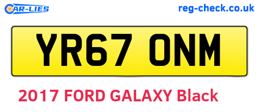 YR67ONM are the vehicle registration plates.