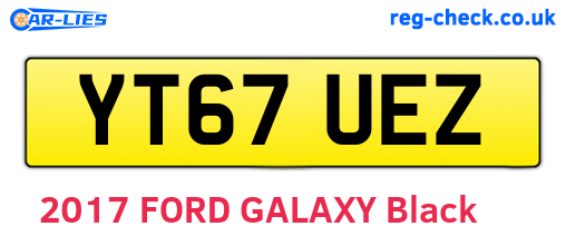 YT67UEZ are the vehicle registration plates.