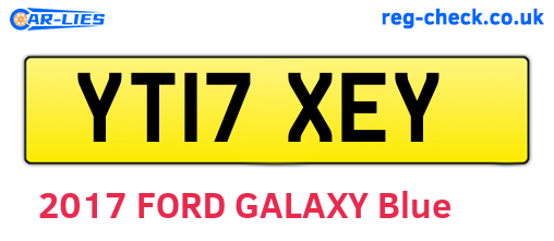 YT17XEY are the vehicle registration plates.