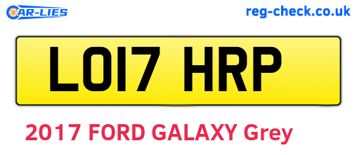 LO17HRP are the vehicle registration plates.