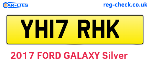 YH17RHK are the vehicle registration plates.
