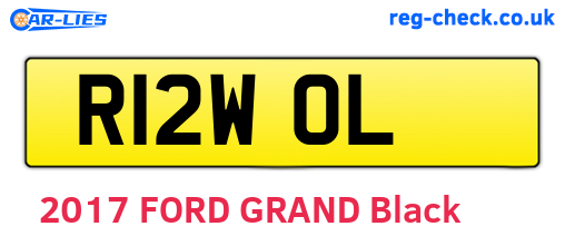 R12WOL are the vehicle registration plates.