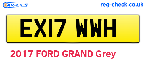EX17WWH are the vehicle registration plates.
