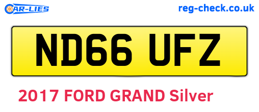 ND66UFZ are the vehicle registration plates.