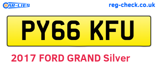 PY66KFU are the vehicle registration plates.