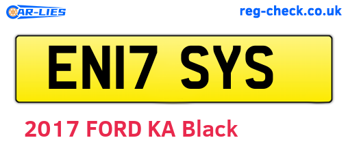 EN17SYS are the vehicle registration plates.