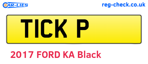 T1CKP are the vehicle registration plates.
