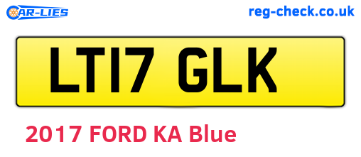 LT17GLK are the vehicle registration plates.
