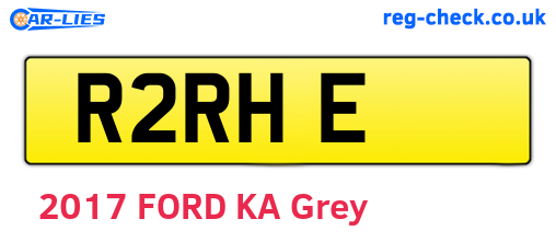 R2RHE are the vehicle registration plates.
