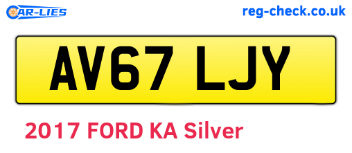 AV67LJY are the vehicle registration plates.