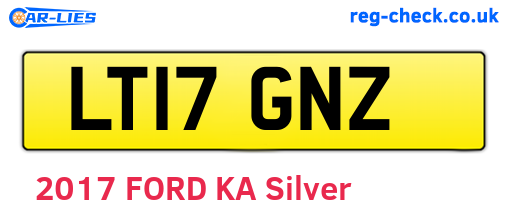 LT17GNZ are the vehicle registration plates.