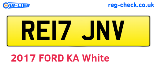 RE17JNV are the vehicle registration plates.