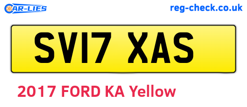SV17XAS are the vehicle registration plates.