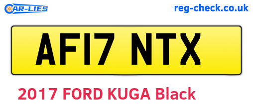 AF17NTX are the vehicle registration plates.