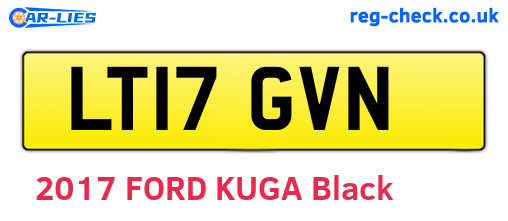 LT17GVN are the vehicle registration plates.
