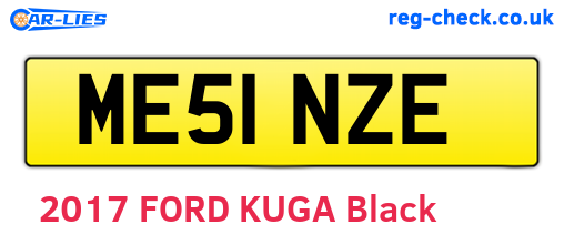 ME51NZE are the vehicle registration plates.