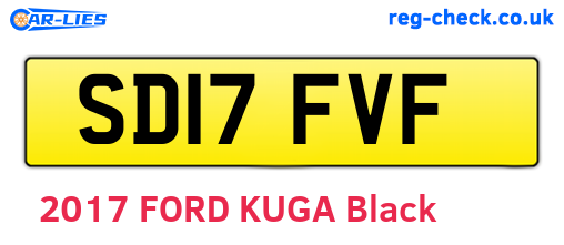 SD17FVF are the vehicle registration plates.