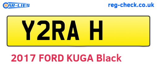 Y2RAH are the vehicle registration plates.