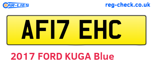 AF17EHC are the vehicle registration plates.