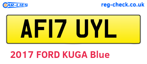 AF17UYL are the vehicle registration plates.