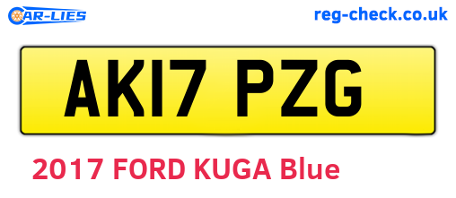 AK17PZG are the vehicle registration plates.