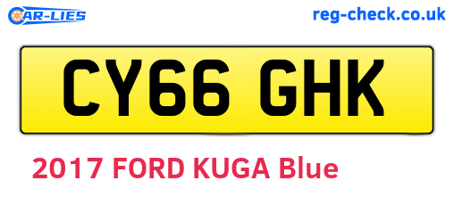 CY66GHK are the vehicle registration plates.