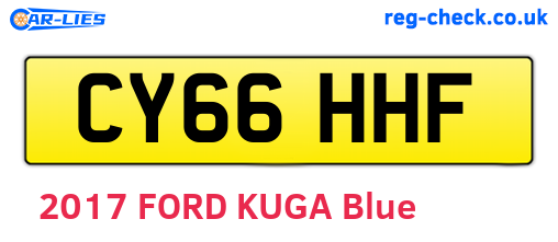 CY66HHF are the vehicle registration plates.