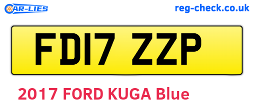 FD17ZZP are the vehicle registration plates.