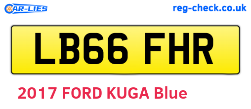 LB66FHR are the vehicle registration plates.