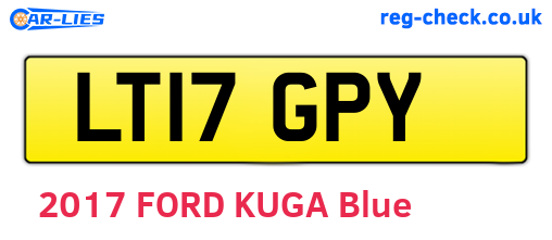 LT17GPY are the vehicle registration plates.
