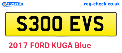 S300EVS are the vehicle registration plates.