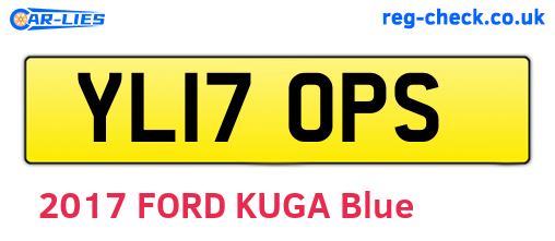 YL17OPS are the vehicle registration plates.