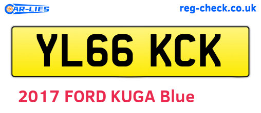 YL66KCK are the vehicle registration plates.