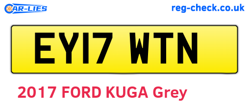 EY17WTN are the vehicle registration plates.