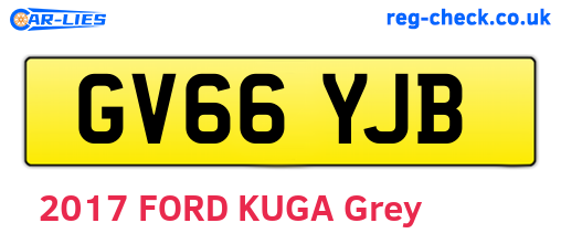 GV66YJB are the vehicle registration plates.
