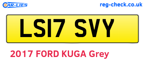LS17SVY are the vehicle registration plates.