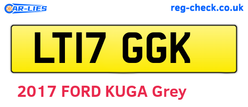 LT17GGK are the vehicle registration plates.