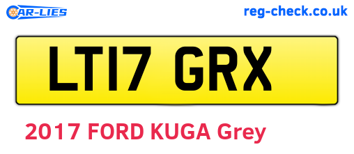 LT17GRX are the vehicle registration plates.