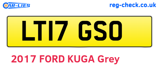 LT17GSO are the vehicle registration plates.