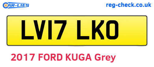 LV17LKO are the vehicle registration plates.