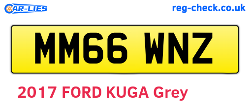 MM66WNZ are the vehicle registration plates.