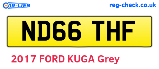 ND66THF are the vehicle registration plates.