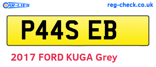 P44SEB are the vehicle registration plates.