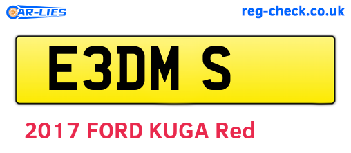 E3DMS are the vehicle registration plates.