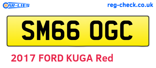 SM66OGC are the vehicle registration plates.