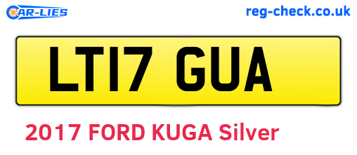 LT17GUA are the vehicle registration plates.