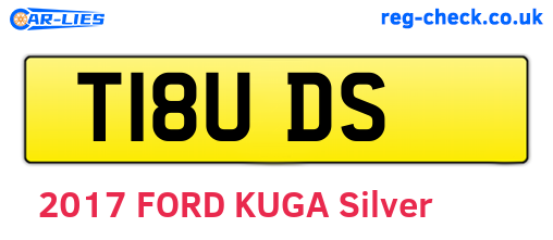 T18UDS are the vehicle registration plates.